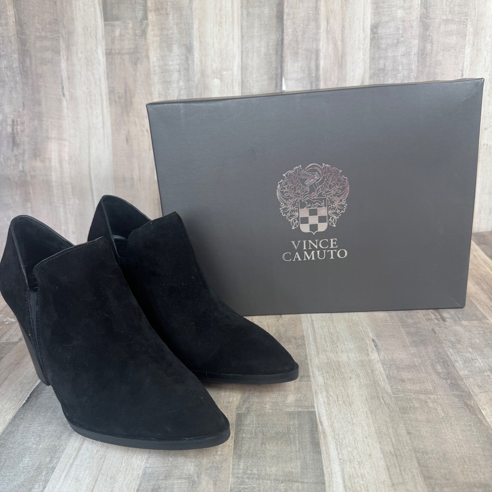 NEW Vince Camuto Women's 7.5 Black Cintella Ankle Boots